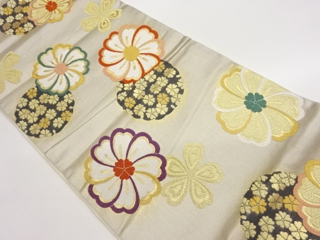 JAPANESE FUKURO OBI / WOVEN SAKURA